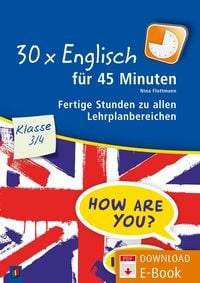 Produktbild: 30 x Englisch f&uuml;r 45 Minuten &ndash; Klasse 3/4