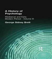 Produktbild: Brett, G: A History of Psychology