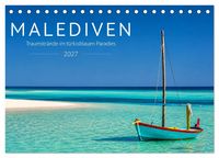 Produktbild: Malediven - Traumstr&auml;nde im t&uuml;rkisblauen Paradies (Tischkalender 2027 DIN A5 quer), CALVENDO Monatskalender