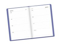 Terminplaner Lederlook 2024 Lila