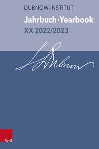 Produktbild: Jahrbuch des Dubnow-Instituts /Dubnow Institute Yearbook XX 2022/2023