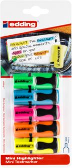 Produktbild: Edding Textmarker Mini, 5er Set