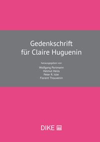Produktbild: Gedenkschrift f&uuml;r Claire Huguenin