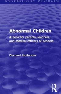 Produktbild: Hollander, B: Abnormal Children