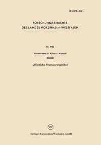 Produktbild: &Ouml;ffentliche Finanzierungshilfen
