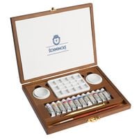 Produktbild: Schmincke HORADAM&reg; Aquarell Holzkasten, 12 x 5 ml + Zubeh&ouml;r Retro II