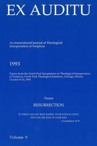 Produktbild: Ex Auditu - Volume 09: An International Journal for the Theological Interpretation of Scripture