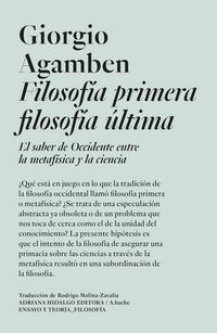 Produktbild: Filosof&iacute;a primera filosof&iacute;a &uacute;ltima