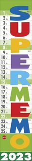 Bild vom Artikel Supermemo Kalender 2023. Streifenkalender fürs Büro. Langer Wandkalender mit einer Spalte zum Eintragen. Büro-Kalender 2023. Kalender vertikal zum vom Autor 