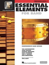 Produktbild: Essential Elements for Band - Percussion and Keyboard Percussion Book 2 with Eei Hal Leonard Method Book with Online Learning and Play-Along Tracks Beginner and Intermediate Percussion Instruction