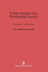 Produktbild: Public Finance in a Developing Country