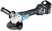 Produktbild: Makita DGA513RTJ Akku-Winkelschleifer 125 mm inkl. Ladeger&auml;t, inkl. 2. Akku, inkl. Koffer 18 V 5 Ah