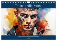 Produktbild: Tattoo trifft Kunst (Wandkalender 2026 DIN A4 quer), CALVENDO Monatskalender