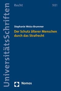 Produktbild: Der Schutz &auml;lterer Menschen durch das Strafrecht