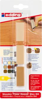 Produktbild: Edding 8902 4-8902-1-4611 Holzboden Reparaturwachsset Buche, Ahorn