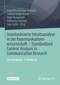 Produktbild: Standardisierte Inhaltsanalyse in der Kommunikationswissenschaft &ndash; Standardized Content Analysis in Communication Research