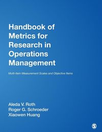 Produktbild: Handbook of Metrics for Research in Operations Management