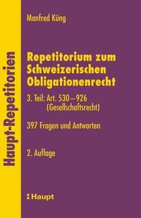 Produktbild: Repetitorium zum Schweizerischen Obligationenrecht. 3. Teil: Art. 530-926 (Gesellschaftsrecht)