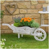 Produktbild: HTI-Living Dekoschubkarre Sommerset Wei&szlig; Dekoschubkarre Sommerset Wei&szlig;