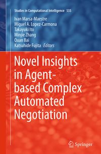 Produktbild: Novel Insights in Agent-based Complex Automated Negotiation