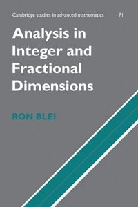 Produktbild: Analysis in Integer and Fractional Dimensions