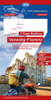 Produktbild: BVA ADFC Radtourenkarte 7-Tage-Radtour Venedig-Florenz, 1:200.000