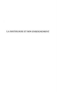 Produktbild: Sociologie et son enseignementla