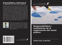 Produktbild: Responsabilidad y rendimiento de la organizaci&oacute;n del sector p&uacute;blico