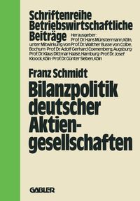 Produktbild: Bilanzpolitik deutscher Aktiengesellschaften
