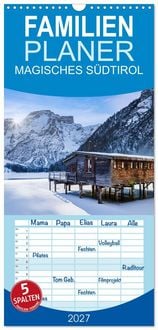 Produktbild: Familienplaner 2027 - MAGISCHES S&Uuml;DTIROL mit 5 Spalten (Wandkalender, 21 x 45 cm) CALVENDO