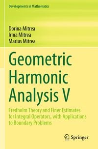 Produktbild: Geometric Harmonic Analysis V