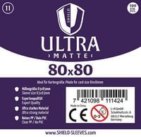 Produktbild: Shield Ultra Matte 11 - 100 Super Sleeves f&uuml;r Kartengr&ouml;&szlig;e 80 x 80 mm