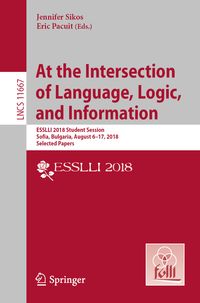 Produktbild: At the Intersection of Language, Logic, and Information