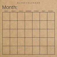 Produktbild: Blank Calendar