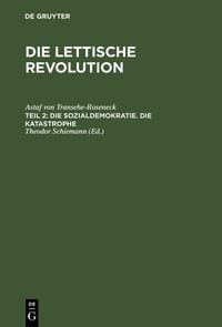 Produktbild: Die Sozialdemokratie. Die Katastrophe