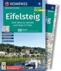 Produktbild: KOMPASS Wanderf&uuml;hrer Eifelsteig, vom Dom zu Aachen zum Dom in Trier, 50 Touren mit Extra-Tourenkarte