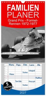 Produktbild: Familienplaner 2027 - Grand Prix - Formel-Rennen 1972-1977 mit 5 Spalten (Wandkalender, 21 x 45 cm) CALVENDO