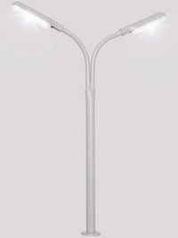 Produktbild: Viessmann Modelltechnik H0 Peitschenleuchte doppelt Fertigmodell 6095 1St.