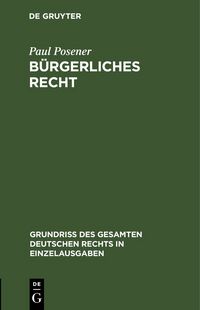 Produktbild: B&uuml;rgerliches Recht