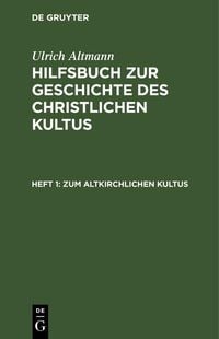 Produktbild: Zum altkirchlichen Kultus