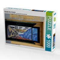 Produktbild: CALVENDO Puzzle bemalte T&uuml;re in Funchal | 1000 Teile Lege-Gr&ouml;&szlig;e 64x48cm Foto-Puzzle f&uuml;r gl&uuml;ckliche Stunden