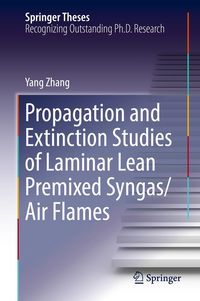 Produktbild: Propagation and Extinction Studies of Laminar Lean Premixed Syngas/Air Flames