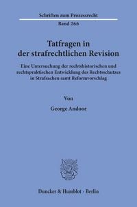 Produktbild: Tatfragen in der strafrechtlichen Revision.