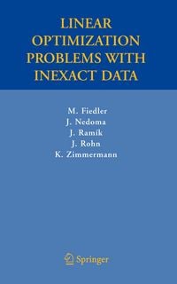 Produktbild: Linear Optimization Problems with Inexact Data