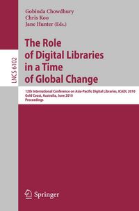 Produktbild: The Role of Digital Libraries in a Time of Global Change