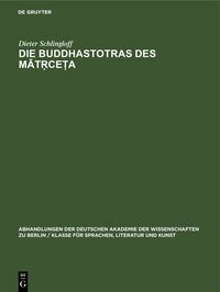 Produktbild: Die Buddhastotras des Mātṛceṭa
