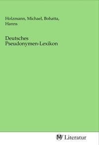 Produktbild: Deutsches Pseudonymen-Lexikon