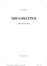 Dreamkeeper 1. Die Akademie der Träume