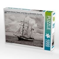 Produktbild: CALVENDO Puzzle Holl&auml;ndischer Dreimaster "Atlantis" auf der Ostsee vor Warnem&uuml;nde, Hanse Sail 2013 | 1000 Teile Lege-Gr&ouml;&szlig;e 64x48cm Foto-Puzzle f&uuml;r gl&uuml;ckliche Stunden
