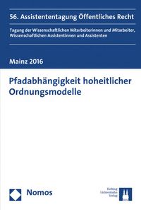 Produktbild: Pfadabh&auml;ngigkeit hoheitlicher Ordnungsmodelle